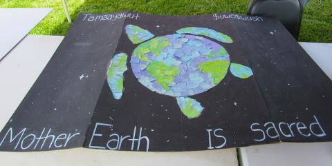 The winning poster at Soboba’s 20th Earth Day Celebration was produced by Sabrina Smith’s science class at Noli Indian School The winning poster at Soboba’s 20th Earth Day Celebration was produced by Sabrina Smith’s science class at Noli Indian School