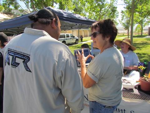 Members of the California Native Plant Society interacted with visitors at the annual Soboba Tribal Earth Day event on April 20 Members of the California Native Plant Society interacted with visitors at the annual Soboba Tribal Earth Day event on April 20