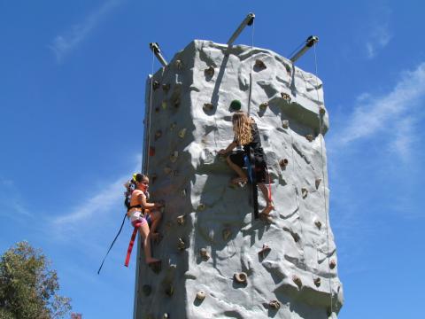 Climb-It Mobile Climbing Walls set up a 24-foot tall “rock” and had a steady stream of willing participants throughout the 13th annual Soboba Tribal Earth Day celebration on April 18 Climb-It Mobile Climbing Walls set up a 24-foot tall “rock” and had a steady stream of willing participants throughout the 13th annual Soboba Tribal Earth Day celebration on April 18