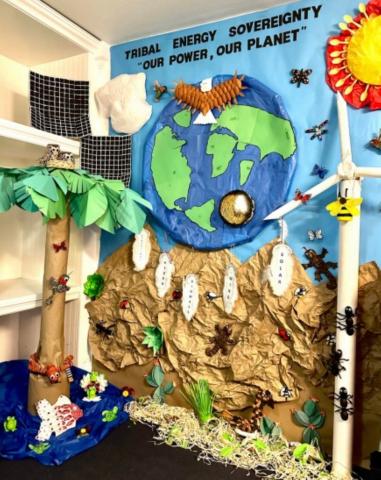 Soboba Cultural Department takes second place in the Earth Day door decorating contest sponsored by the Soboba Tribal Environmental Department Soboba Cultural Department takes second place in the Earth Day door decorating contest sponsored by the Soboba Tribal Environmental Department