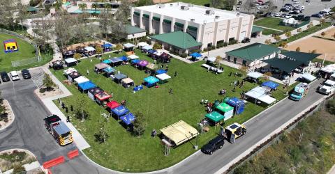 A drone’s eye view of this year’s Soboba Tribal Earth Day event at the Soboba Sports Complex A drone’s eye view of this year’s Soboba Tribal Earth Day event at the Soboba Sports Complex