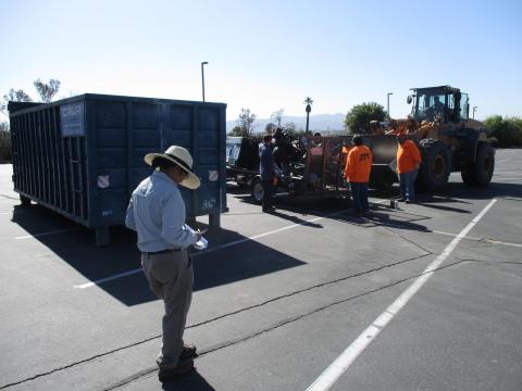 Jennifer Salazar logs details of a recent Soboba community clean-up day Jennifer Salazar logs details of a recent Soboba community clean-up day