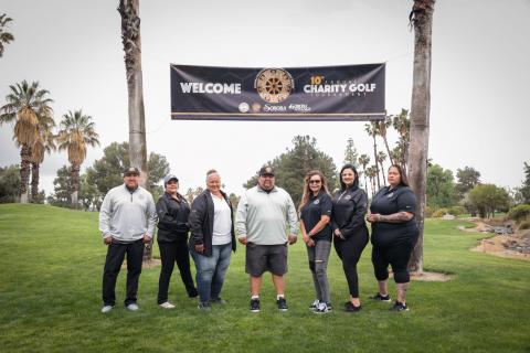 The 10th annual Soboba Foundation & Soboba Casino Resort Charity Golf Tournament marks a successful milestone. From left, Daniel Valdez, Sally Moreno-Ortiz, Dondi Silvas, Isaiah Vivanco, Julie Arrietta-Parcero, Catherine “Cat” Modesto and Antonia Briones-Venegas The 10th annual Soboba Foundation & Soboba Casino Resort Charity Golf Tournament marks a successful milestone. From left, Daniel Valdez, Sally Moreno-Ortiz, Dondi Silvas, Isaiah Vivanco, Julie Arrietta-Parcero, Catherine “Cat” Modesto and Antonia Briones-Venegas