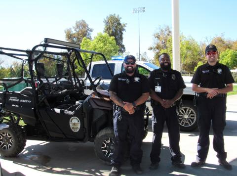 Soboba’s Department of Public Safety is ably represented by, from left, Jeffrey Reyes, Eric Biddle, and Christian Schrader, at Noli’s annual college and career fair Soboba’s Department of Public Safety is ably represented by, from left, Jeffrey Reyes, Eric Biddle, and Christian Schrader, at Noli’s annual college and career fair