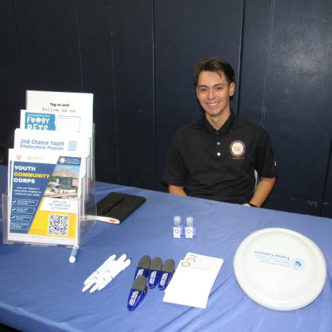 Lionel Ramos, with Supervisor Yxstian Guitierrez’s office, explains the different youth employment programs offered through Riverside County Lionel Ramos, with Supervisor Yxstian Guitierrez’s office, explains the different youth employment programs offered through Riverside County