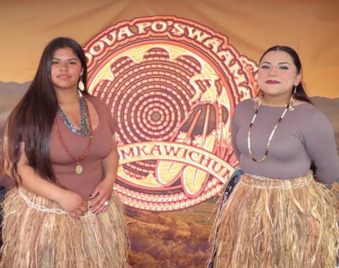 Raya Salgado, left, and Su’la Arviso are vying for the title of $ovóova Po’$wáamay (Daughter of Soboba) which is returning after a 56-year hiatus Raya Salgado, left, and Su’la Arviso are vying for the title of $ovóova Po’$wáamay (Daughter of Soboba) which is returning after a 56-year hiatus