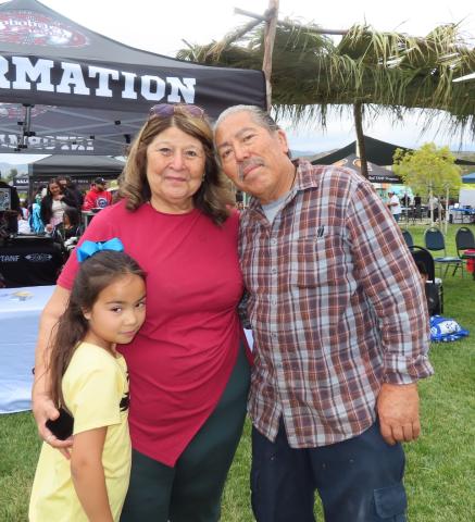 Christina Logan and Jose Carrera get engaged at the Fiesta. Penelope Alcala gives her great-grandmother a congratulatory hug after the public proposal Christina Logan and Jose Carrera get engaged at the Fiesta. Penelope Alcala gives her great-grandmother a congratulatory hug after the public proposal