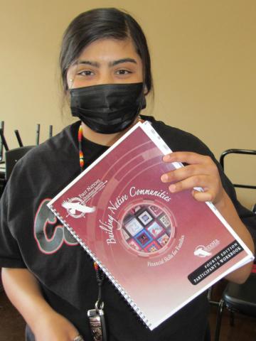 Iyana Briones was one of about a dozen core group of participants who attended each class of the five-week Financial Literacy 101 program at Soboba Iyana Briones was one of about a dozen core group of participants who attended each class of the five-week Financial Literacy 101 program at Soboba