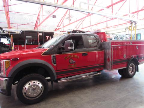 The Firematic patrol wildland fire apparatus is the latest piece of equipment to be added to the Soboba Fire Department’s fleet The Firematic patrol wildland fire apparatus is the latest piece of equipment to be added to the Soboba Fire Department’s fleet