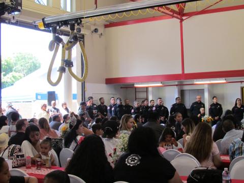 About 300 invited guests attended the ribbon cutting ceremony to mark the opening of the Soboba Band of Luiseño Indians Fire Station No. 1 on June 7. Most of the department’s fire personnel were able to be on hand for the event About 300 invited guests attended the ribbon cutting ceremony to mark the opening of the Soboba Band of Luiseño Indians Fire Station No. 1 on June 7. Most of the department’s fire personnel were able to be on hand for the event