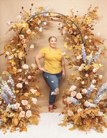 Adona Salgado of Se’ish Design shows one of the unique florals she recently created Adona Salgado of Se’ish Design shows one of the unique florals she recently created