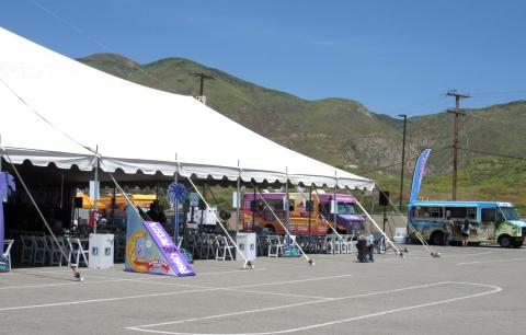 A large tent protects diners, entertainers and beer garden selections at SCR’s weekend-long Food Truck Fiesta in April A large tent protects diners, entertainers and beer garden selections at SCR’s weekend-long Food Truck Fiesta in April