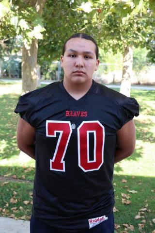 Noli Indian School senior Jaycob Tewawina has been on the football team for three years Noli Indian School senior Jaycob Tewawina has been on the football team for three years