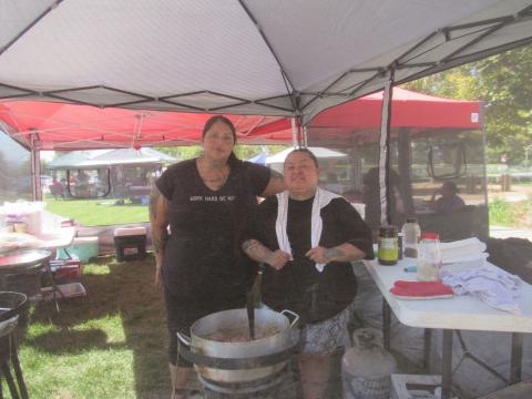 Antonia Briones-Venegas, left, and Aurelia Mendoza run Frybread Kitchen, a popular pop-up at Soboba events. They served more than 400 customers at the 2021 NIAA Fastpitch Softball Tournament Sept. 17-19 Antonia Briones-Venegas, left, and Aurelia Mendoza run Frybread Kitchen, a popular pop-up at Soboba events. They served more than 400 customers at the 2021 NIAA Fastpitch Softball Tournament Sept. 17-19