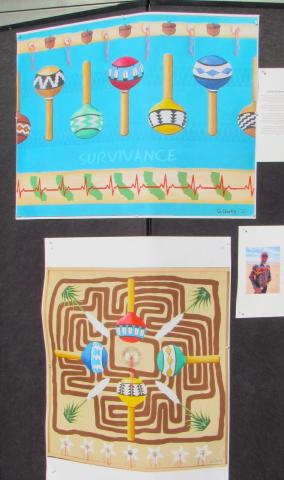 Prints of some of Gerald Clarke’s artwork is displayed at the third annual Gathering of the People, Nov. 16 Prints of some of Gerald Clarke’s artwork is displayed at the third annual Gathering of the People, Nov. 16