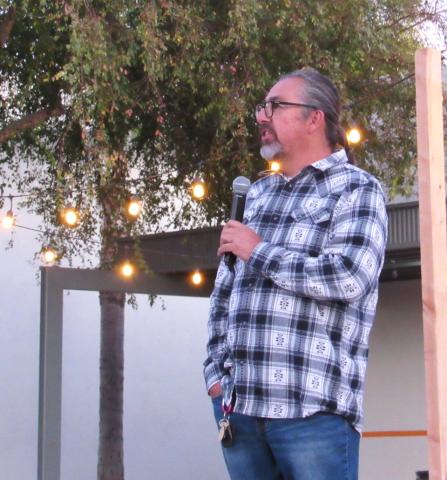 Gerald Clarke is one of the guest speakers at the event hosted by the Four Directions club at San Jacinto High School Gerald Clarke is one of the guest speakers at the event hosted by the Four Directions club at San Jacinto High School