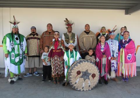Members of Red Tail Spirit, based in the San Jacinto Valley and an integral part of the annual “Ramona” outdoor play, shared social songs during the event Members of Red Tail Spirit, based in the San Jacinto Valley and an integral part of the annual “Ramona” outdoor play, shared social songs during the event