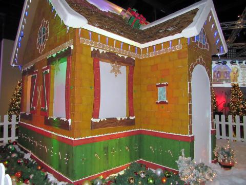 The completed 400 square foot gingerbread house is on display at Soboba Casino Resort through Jan. 3 The completed 400 square foot gingerbread house is on display at Soboba Casino Resort through Jan. 3