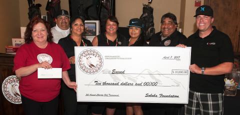 EXCEED, one of seven nonprofits who received funding from the Soboba Foundation, celebrates with members of the Soboba Foundation on April 7 EXCEED, one of seven nonprofits who received funding from the Soboba Foundation, celebrates with members of the Soboba Foundation on April 7