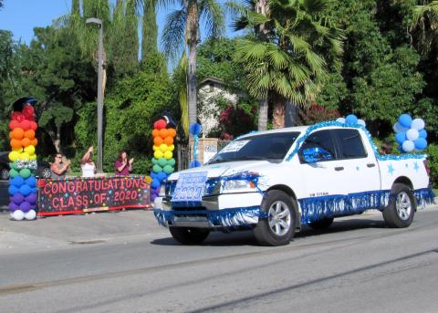 Staff members at the Soboba Tribal Preschool cheered on all graduates who passed by during the tribe’s Student Recognition Parade on June 26 Staff members at the Soboba Tribal Preschool cheered on all graduates who passed by during the tribe’s Student Recognition Parade on June 26