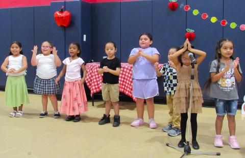 A musical performance by Soboba Tribal Preschool kindergarten students kicks off the Grandparents Day Celebration A musical performance by Soboba Tribal Preschool kindergarten students kicks off the Grandparents Day Celebration