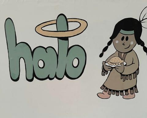 Helping and Loving Others is the goal of Linda Resvaloso and her team as they cook up delicious food to share with the community Helping and Loving Others is the goal of Linda Resvaloso and her team as they cook up delicious food to share with the community