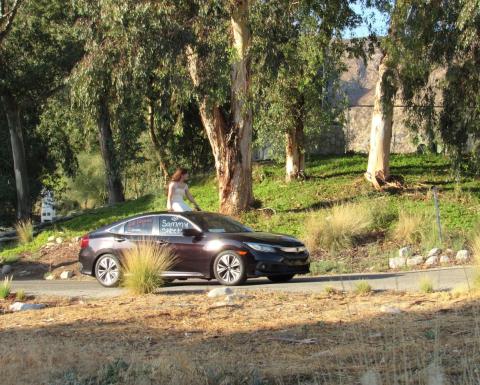 Freshman sweetheart Samantha Gladin arrives at The Oaks in style during the Homecoming Court parade. Soboba Band of Luiseño Indians photo Freshman sweetheart Samantha Gladin arrives at The Oaks in style during the Homecoming Court parade. Soboba Band of Luiseño Indians photo
