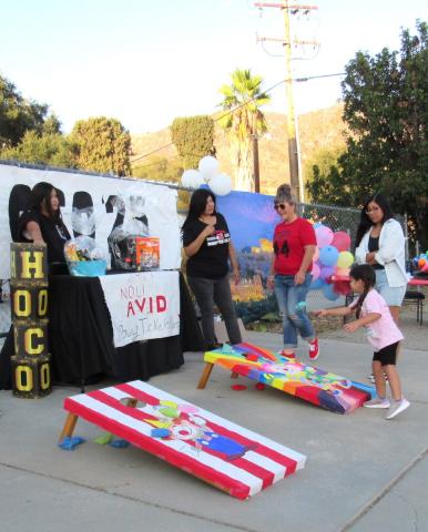 AVID students are among the groups offering fun activities for all ages during the pre-game festivities, Sept. 12. Soboba Band of Luiseño Indians photo AVID students are among the groups offering fun activities for all ages during the pre-game festivities, Sept. 12. Soboba Band of Luiseño Indians photo