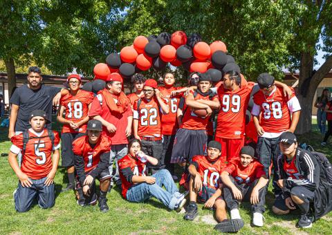 The Noli Braves football team prepare to kick off the homecoming game Oct. 20 The Noli Braves football team prepare to kick off the homecoming game Oct. 20