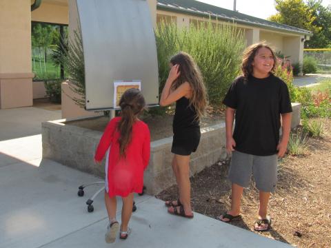 Allynn Silvas won a backpack filled with school supplies during a raffle held for participants of the Soboba Youth Council Back-to-School Scavenger Hunt on Aug. 28. Congratulating him are youth council members Tatiana “Roo” Briones, Iyana Briones and Ciara Ramos Allynn Silvas won a backpack filled with school supplies during a raffle held for participants of the Soboba Youth Council Back-to-School Scavenger Hunt on Aug. 28. Congratulating him are youth council members Tatiana “Roo” Briones, Iyana Briones and Ciara Ramos
