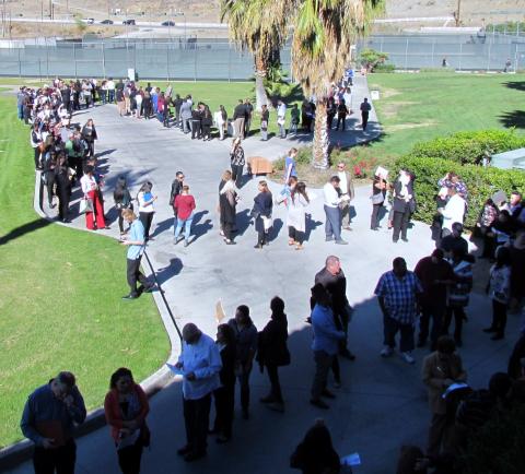 More than 1,000 job seekers attended a job fair on Nov. 26 for the Soboba Casino Resort, set to open in the new year More than 1,000 job seekers attended a job fair on Nov. 26 for the Soboba Casino Resort, set to open in the new year