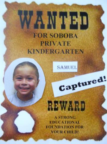 Samuel Venegas was one of the students “captured” for next year’s private kindergarten class at Soboba Tribal Preschool Samuel Venegas was one of the students “captured” for next year’s private kindergarten class at Soboba Tribal Preschool