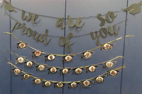 Soboba Tribal Preschool staff find many ways to express their pride in their kindergarten class of 23 students upon their graduation at the Soboba Sports Complex Soboba Tribal Preschool staff find many ways to express their pride in their kindergarten class of 23 students upon their graduation at the Soboba Sports Complex