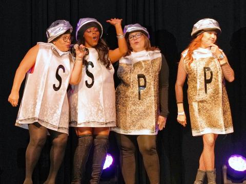 Third place and $2,500 went to the Hemet/San Jacinto Valley Chamber of Commerce performing as Salt-N-Pepa Third place and $2,500 went to the Hemet/San Jacinto Valley Chamber of Commerce performing as Salt-N-Pepa