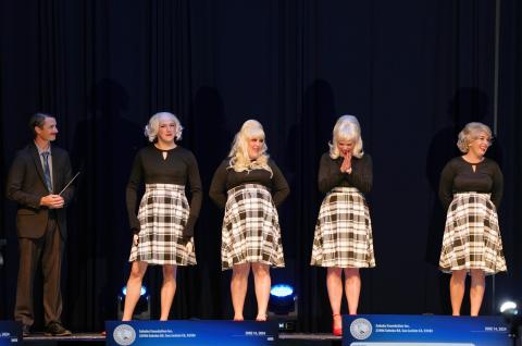 Hemet USD Lifeworks re-enacted a Saturday Night Live skit that spoofs the singing sister group from The Lawrence Welk Show and received $500 for “Best Costumes.” Hemet USD Lifeworks re-enacted a Saturday Night Live skit that spoofs the singing sister group from The Lawrence Welk Show and received $500 for “Best Costumes.”