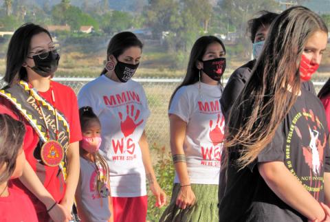 Bird dancers at Soboba on May 5, designated as Missing and Murdered Indigenous Women’s Day Bird dancers at Soboba on May 5, designated as Missing and Murdered Indigenous Women’s Day
