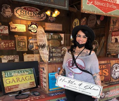 Licensed esthetician Catherine “Cat” Modesto started her Hu$tle & Glow beauty business in December after many years of providing hair and make-up styling to satisfied clients Licensed esthetician Catherine “Cat” Modesto started her Hu$tle & Glow beauty business in December after many years of providing hair and make-up styling to satisfied clients