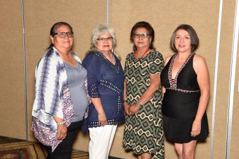 Models for the Soboba Elders Mother’s Day Lunch and Fashion Show included, from left, Francine Miranda, Mary Masiel, Marilyn Arres and Suzanne Verdugo Models for the Soboba Elders Mother’s Day Lunch and Fashion Show included, from left, Francine Miranda, Mary Masiel, Marilyn Arres and Suzanne Verdugo