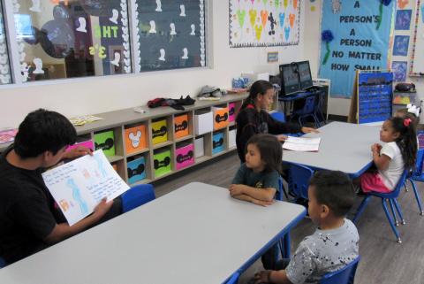 Damien Vega, left, reads his story about keeping plastic out of our oceans and Paakishla Valenzuella reads what he wrote about zero tolerance for bullying Damien Vega, left, reads his story about keeping plastic out of our oceans and Paakishla Valenzuella reads what he wrote about zero tolerance for bullying