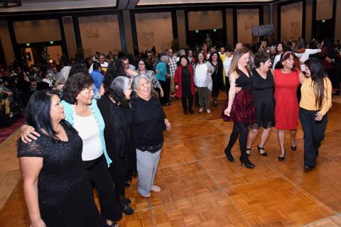 Many guests took to the dance floor during the Soboba Tribal Elders New Year’s Party on Dec. 29. Photo courtesy of Joan Fuller Photography. Many guests took to the dance floor during the Soboba Tribal Elders New Year’s Party on Dec. 29. Photo courtesy of Joan Fuller Photography.