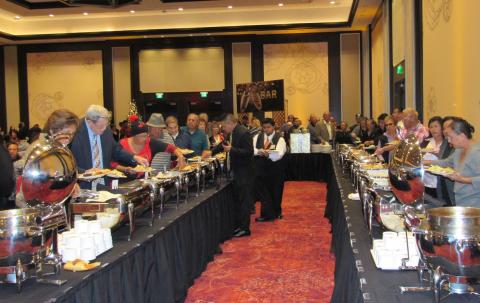 An abundant buffet kept guests full during the four-hour New Year’s Party at the Soboba Casino Resort Event Center on Dec. 29. Photo courtesy of Soboba Band of Luiseño Indians. An abundant buffet kept guests full during the four-hour New Year’s Party at the Soboba Casino Resort Event Center on Dec. 29. Photo courtesy of Soboba Band of Luiseño Indians.