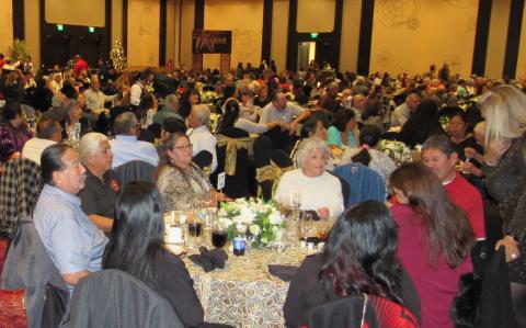 Tribal Elders from 20 different tribes enjoyed a New Year’s Party that filled the Soboba Casino Resort Event Center on Dec. 29. Photo courtesy of Soboba Band of Luiseño Indians. Tribal Elders from 20 different tribes enjoyed a New Year’s Party that filled the Soboba Casino Resort Event Center on Dec. 29. Photo courtesy of Soboba Band of Luiseño Indians.