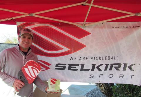 Kevin Klabunde with a popular paddle and balls from Selkirk Sport, a premier pickleball equipment manufacturing company based in Idaho Kevin Klabunde with a popular paddle and balls from Selkirk Sport, a premier pickleball equipment manufacturing company based in Idaho