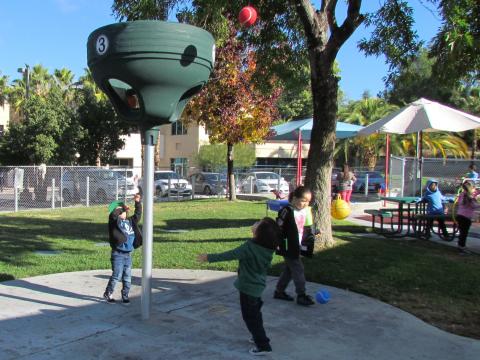 Soboba Tribal Preschool students got their first opportunity to play on the new upgraded playground when it was dedicated on Dec. 9 Soboba Tribal Preschool students got their first opportunity to play on the new upgraded playground when it was dedicated on Dec. 9