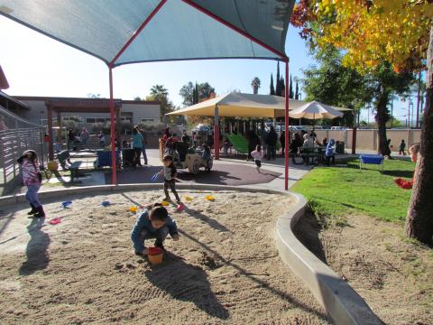 The 82 students of the Soboba Tribal Preschool were allowed to play on their new playground after it was dedicated on Dec. 9 The 82 students of the Soboba Tribal Preschool were allowed to play on their new playground after it was dedicated on Dec. 9