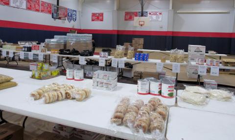 The Soboba Marketplace popped up at the Soboba Sports Complex out of concern for the well-being of tribal members who were reluctant to go out shopping for essential items The Soboba Marketplace popped up at the Soboba Sports Complex out of concern for the well-being of tribal members who were reluctant to go out shopping for essential items