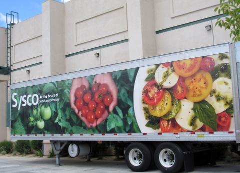 Sysco has partnered with Soboba to supply essential items to stock its pop-up store that has been set up at the Soboba Sports Complex. Its bulk pricing has been passed along to shoppers. The truck makes weekly deliveries to the complex, shown here Sysco has partnered with Soboba to supply essential items to stock its pop-up store that has been set up at the Soboba Sports Complex. Its bulk pricing has been passed along to shoppers. The truck makes weekly deliveries to the complex, shown here
