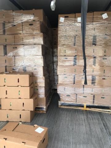 Each week, 320 boxes filled with fresh, locally grown produce is delivered to the Soboba Band of Luiseño Indians reservation for distribution to tribal members by Soboba Foundation members on Wednesdays throughout the month Each week, 320 boxes filled with fresh, locally grown produce is delivered to the Soboba Band of Luiseño Indians reservation for distribution to tribal members by Soboba Foundation members on Wednesdays throughout the month