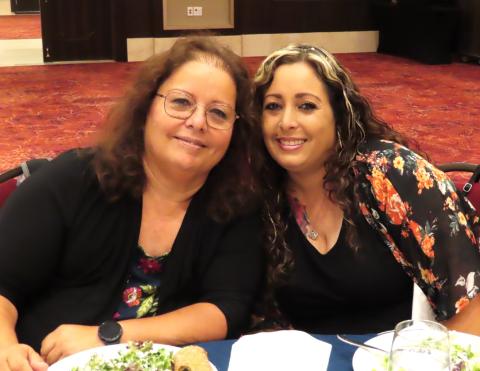 Cancer survivor Lupe Bañuelos, left, and her daughter/caregiver Rosemary at the 12th annual Relay For Life of Riverside County East Survivors & Caregivers celebration at the Soboba Casino Resort Event Center Cancer survivor Lupe Bañuelos, left, and her daughter/caregiver Rosemary at the 12th annual Relay For Life of Riverside County East Survivors & Caregivers celebration at the Soboba Casino Resort Event Center
