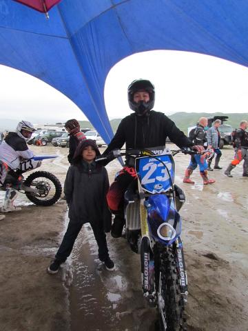 Soboba’s Mica Diaz, with her nephew Abel Valdez, waits for the start of the 38th annual Soboba Trail Ride on Feb. 26 Soboba's Mica Diaz, with her nephew Abel Valdez, waits for the start of the 38th annual Soboba Trail Ride on Feb. 26